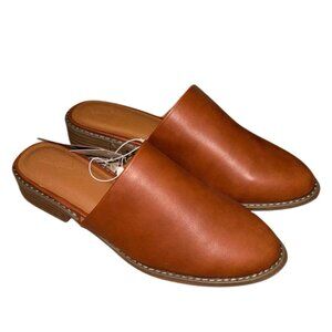 NWT Universal Thread Women’s Brown Rita Mule Flats | Memory Foam | Size 8.5